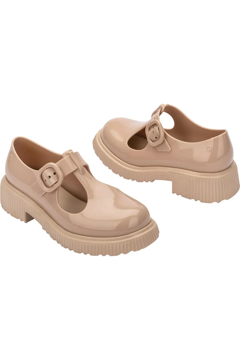 Детские сандалии T-strap с ароматом Jackie Mini Melissa, Beige Glit — фото 3