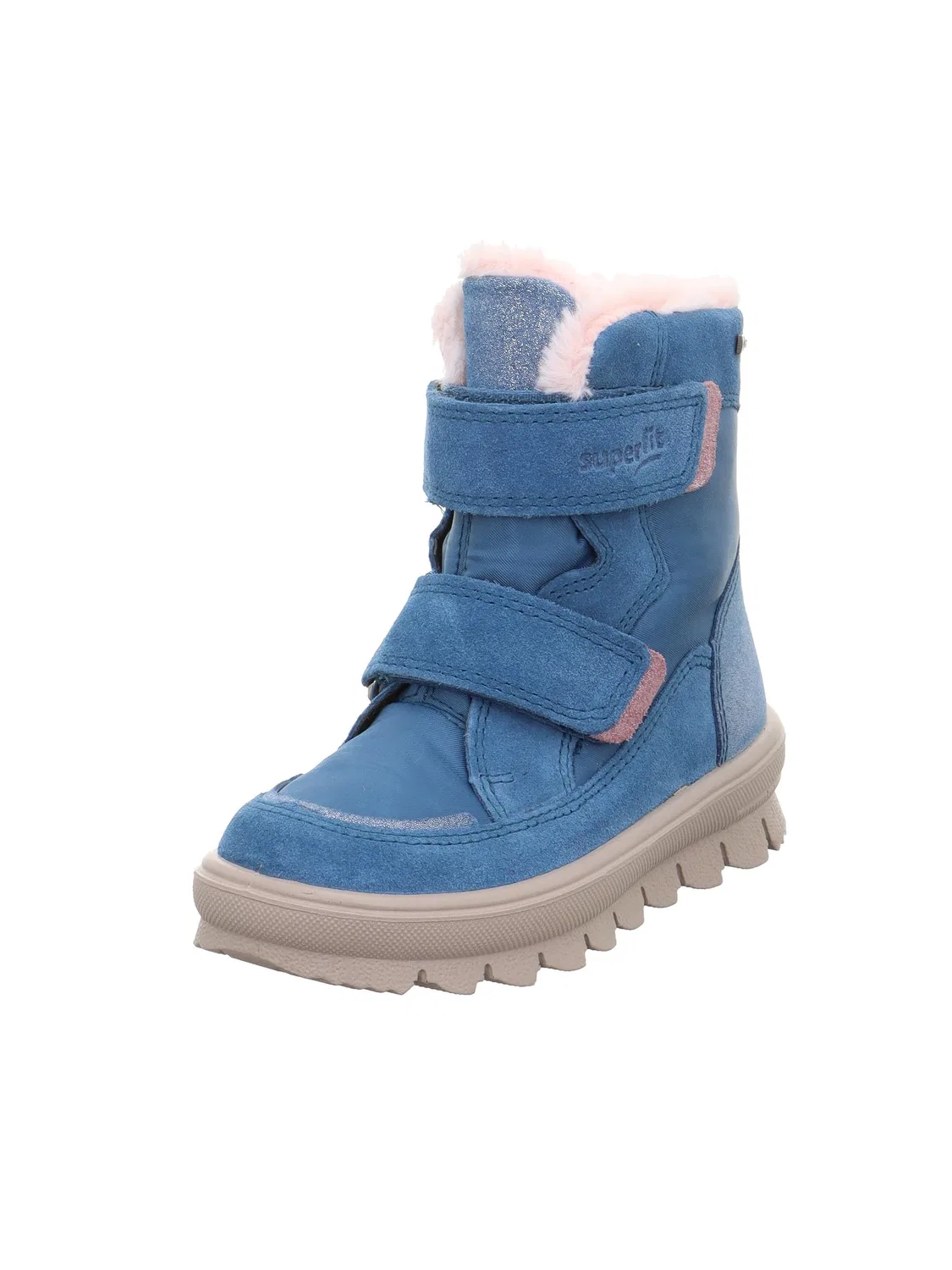 Детские снежные ботинки для девочек Flavia Superfit, Blue Pink 7010