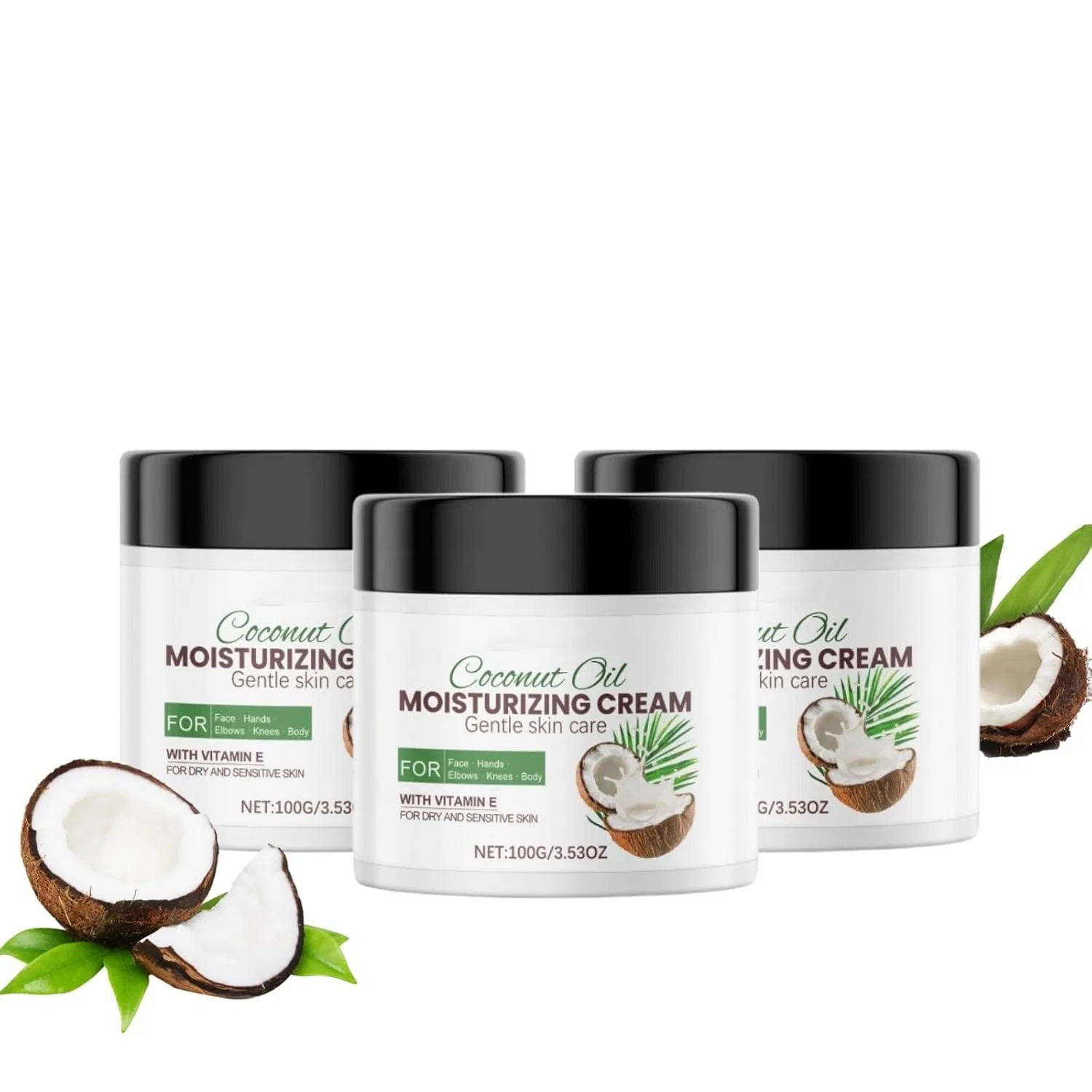 Масло для тела Coconut Oil Cream, RadiantRe, 3 шт, 99.98 мл
