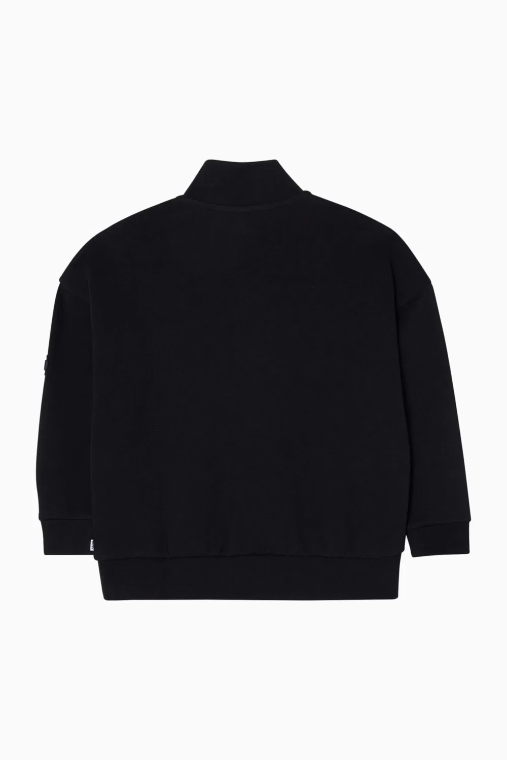 Свитшот на половину молнии из хлопкового пике BOSS Kidswear — фото 3