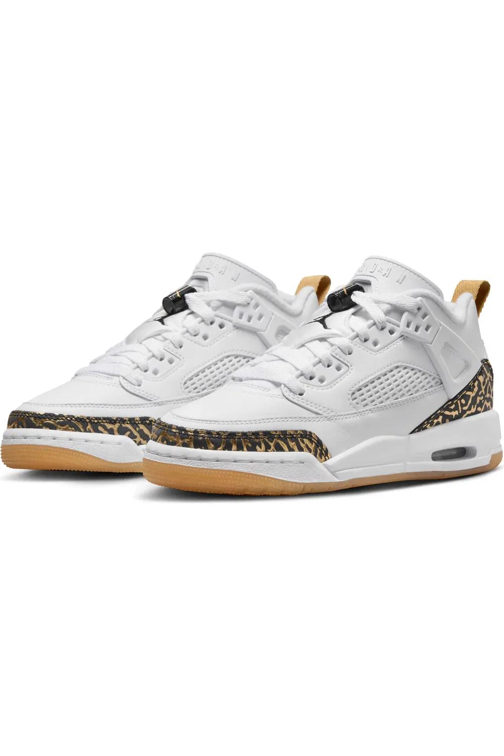 Детские кроссовки с амортизацией Spizike Low Jordan, White/Gold/Sail/Black
