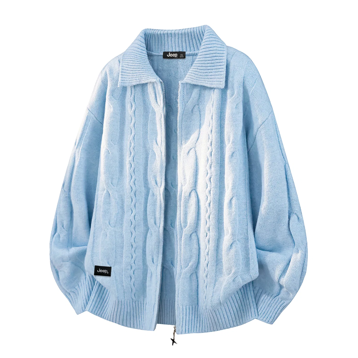 Детский свитер с отложным воротником Jeep Leisure Collection, Sky Blue