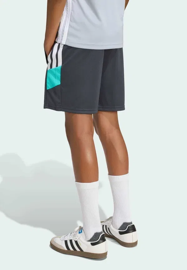 Детские спортивные шорты Tiro 26 Essentials унисекс Adidas Performance, белый/серый/мятный — фото 2