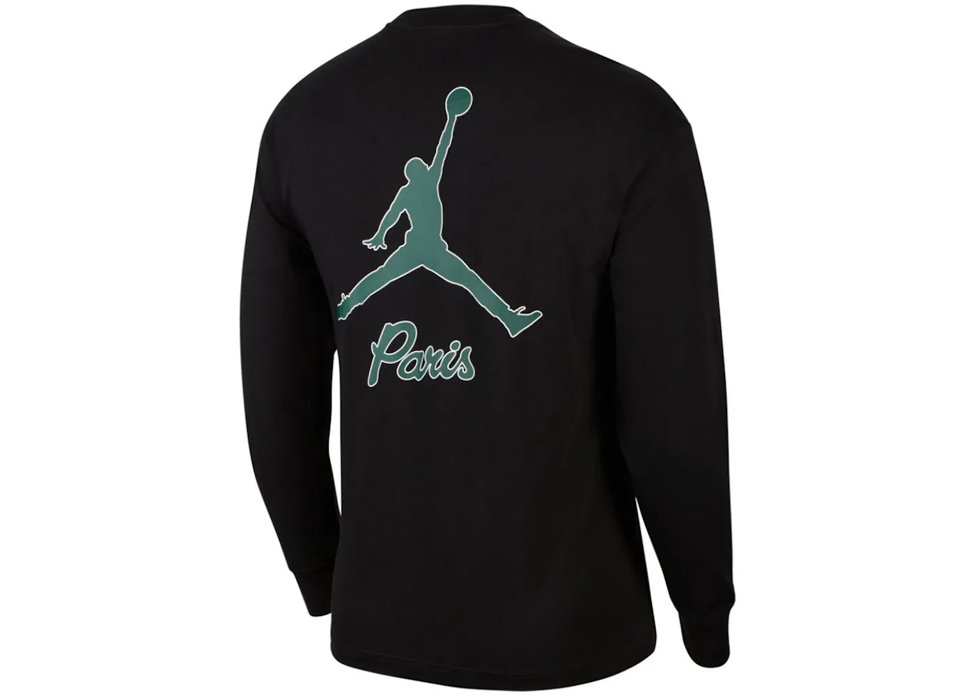 Мужская футболка с длинным рукавом Jordan x Paris Saint-Germain Long-Sleeve T-Shirt Jordan, Black — фото 2