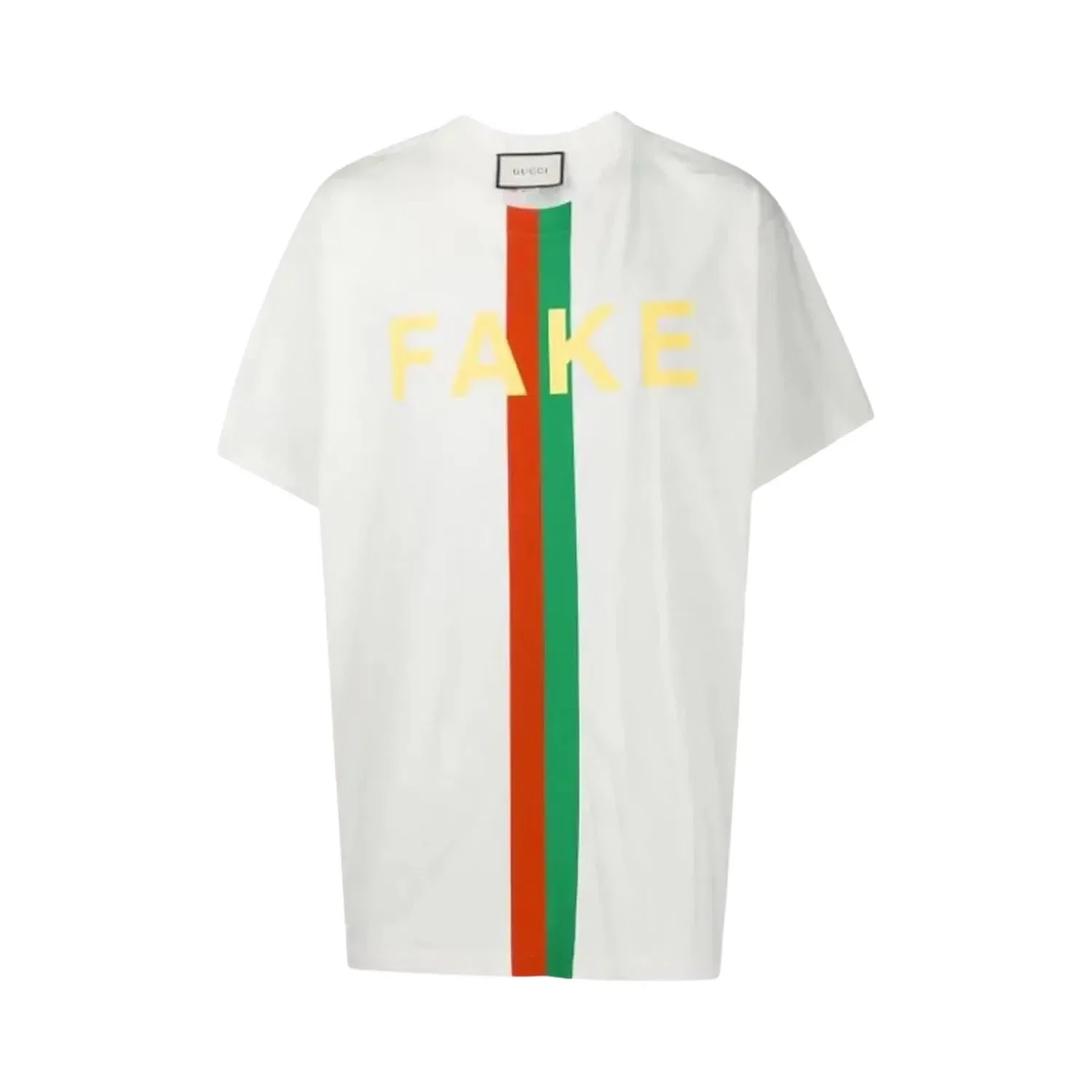 Поддельная/не принтованная футболка Gucci, белый