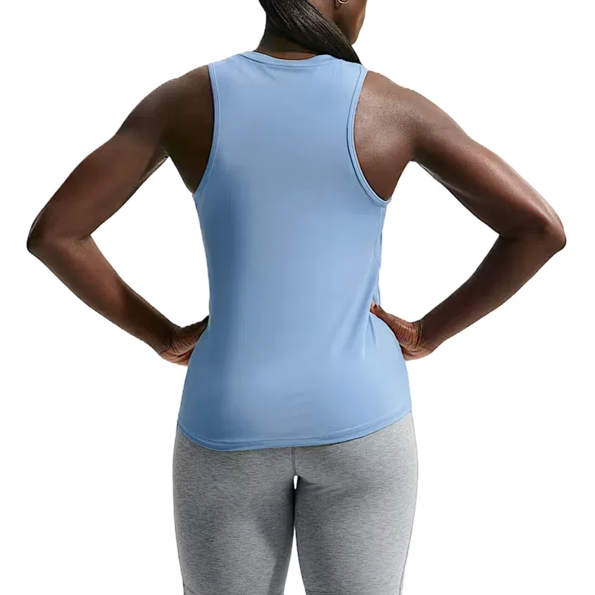 Женская футболка One Classic Dri-FIT Tank Top 'Work Blue White' Nike, Work Blue/White — фото 2