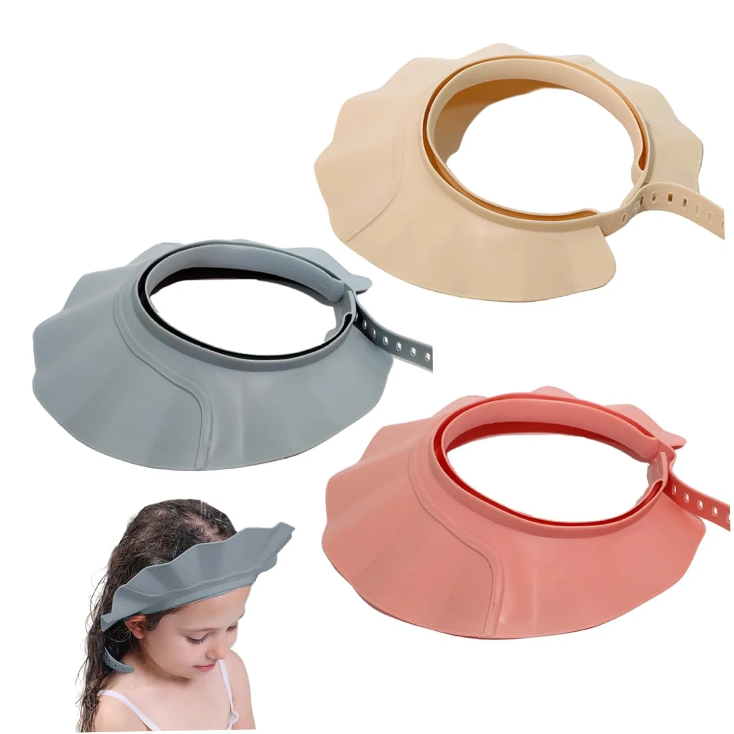 Детская шапочка для душа с подушкой, AwnsIMfreien, 3 шт, 24x24 см