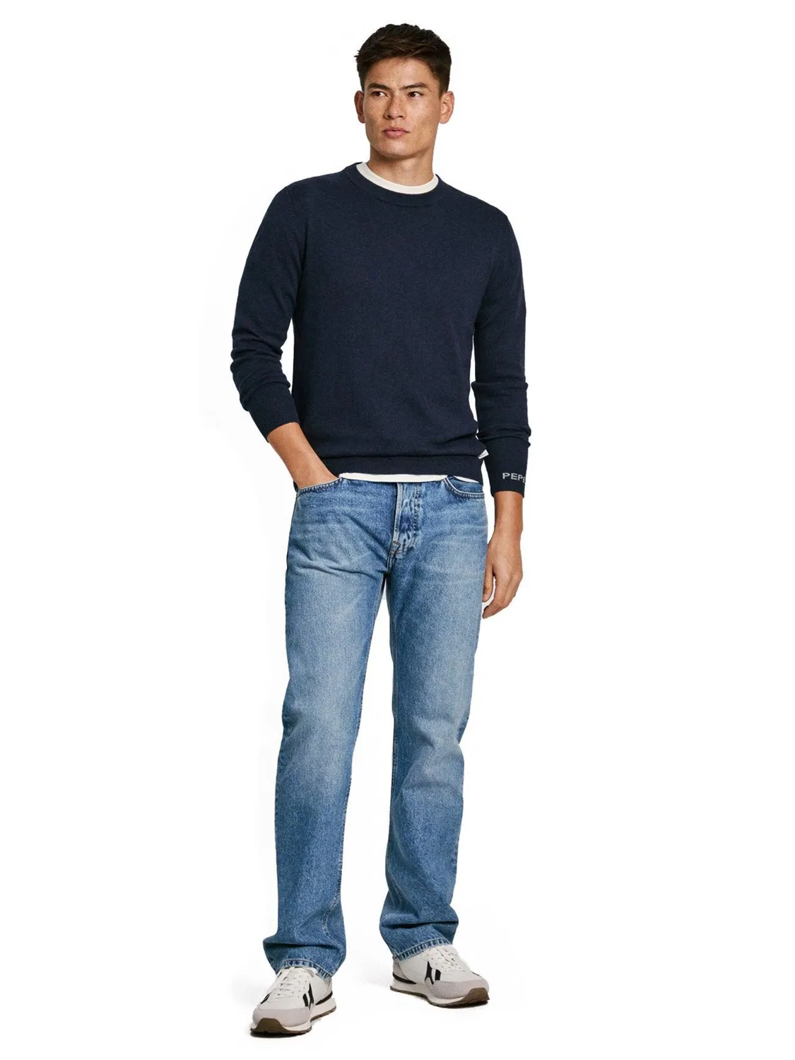 Свитер Diesel Andre Crew Neck темно-синего цвета — фото 3