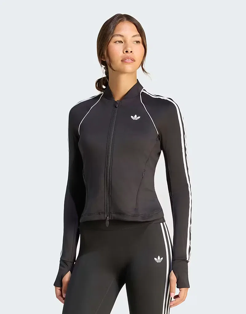 Лонгслив Sport Superstar Adidas Originals, черный