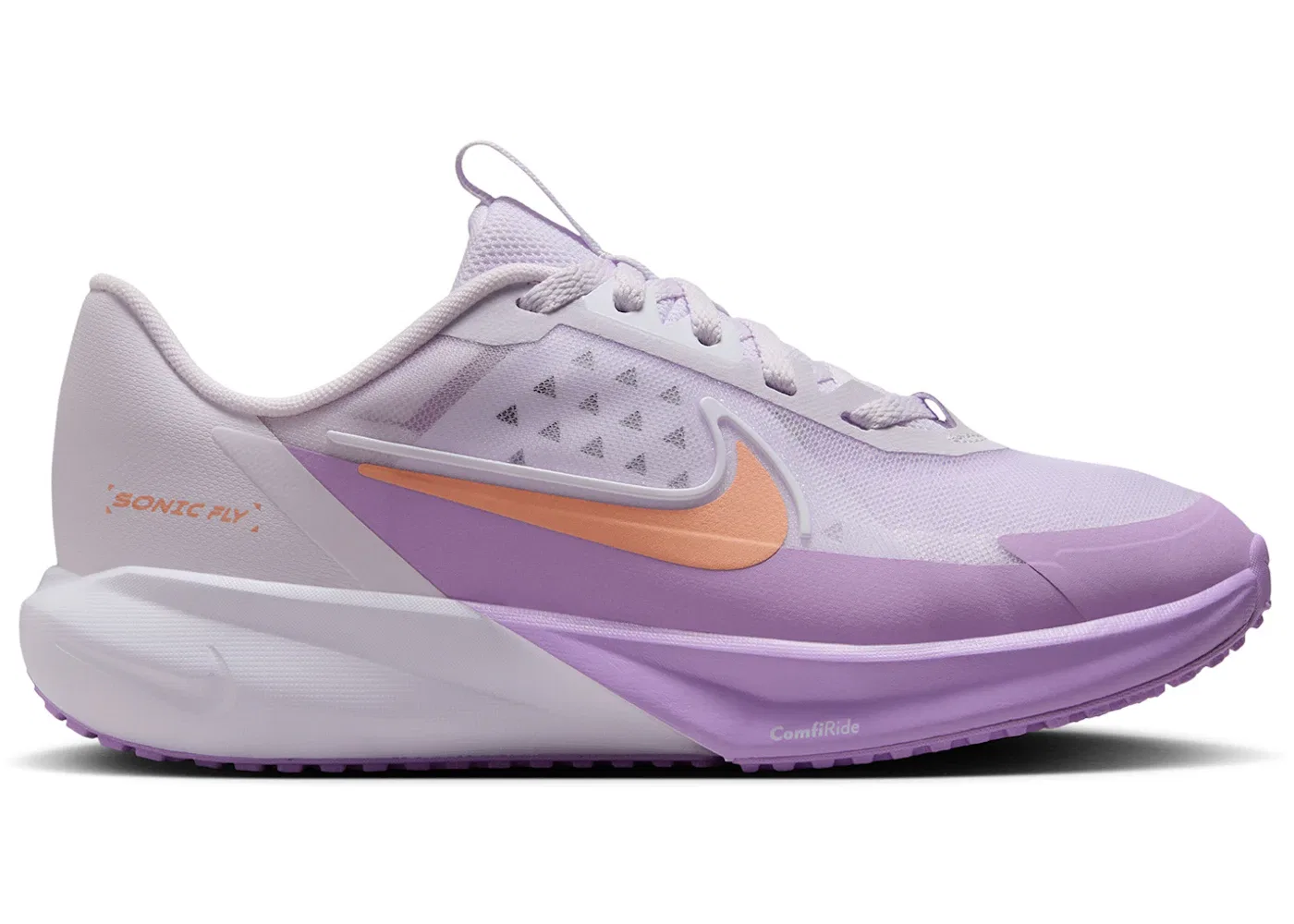 Детские кроссовки для бега Nike Sonic Fly, Barely Grape/White/Violet Star/Apricot Agate