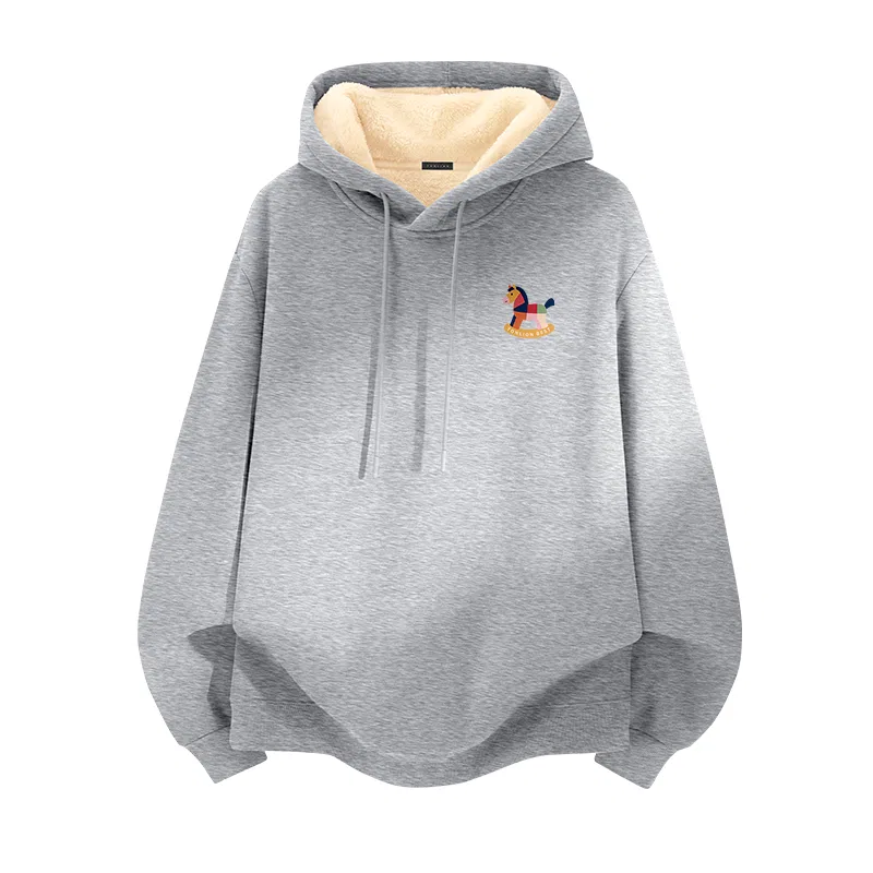 Детский худи с капюшоном на флисе Tonlion, Heather Grey