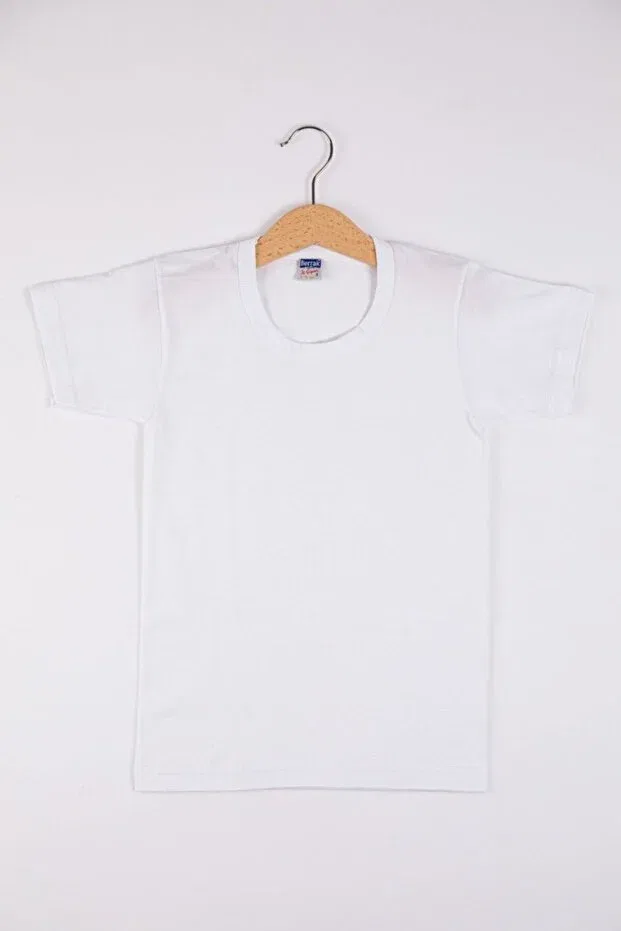 Детское для мальчиков хлопковое лонгслив Berrak Generic Brands, White