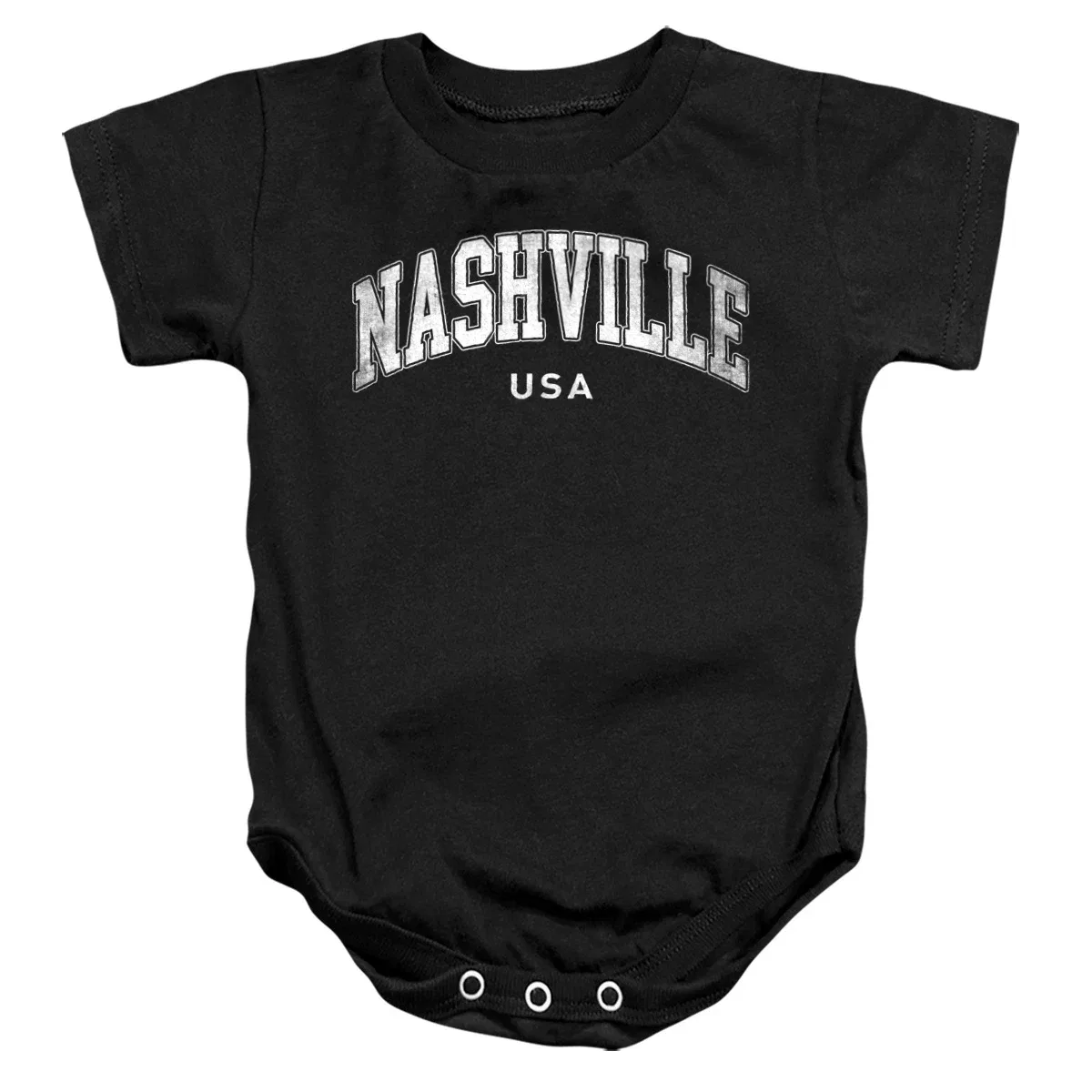 Детский боди-комбинезон с принтом Nashville City Arched LOGOVISION, Black