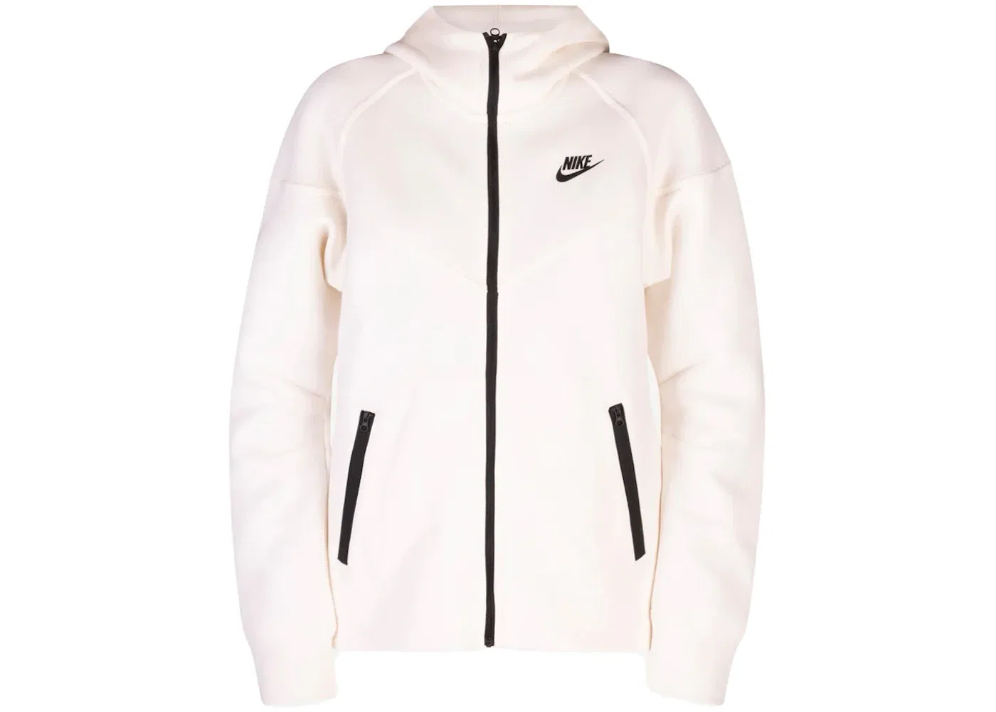 Женская худи с длинным рукавом Nike Sportswear Tech Fleece Windrunner, Pale Ivory Black