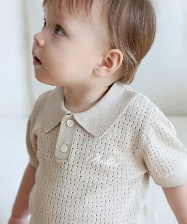 Детский костюм-двойка Day Breeze Collar, The Loha, бежевый