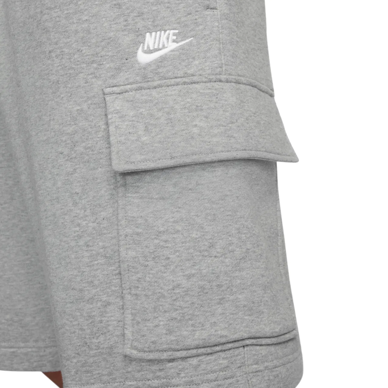 Мужские шорты карго Club Nike, цвет Dark Grey Heather/White/Light Smoke Grey — фото 4