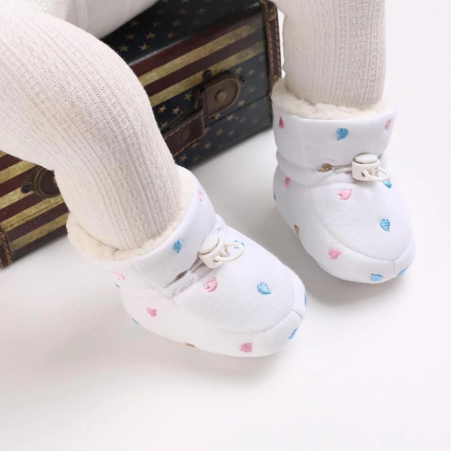 Детские ботинки для девочек с мягкой подкладкой, Beige — фото 3