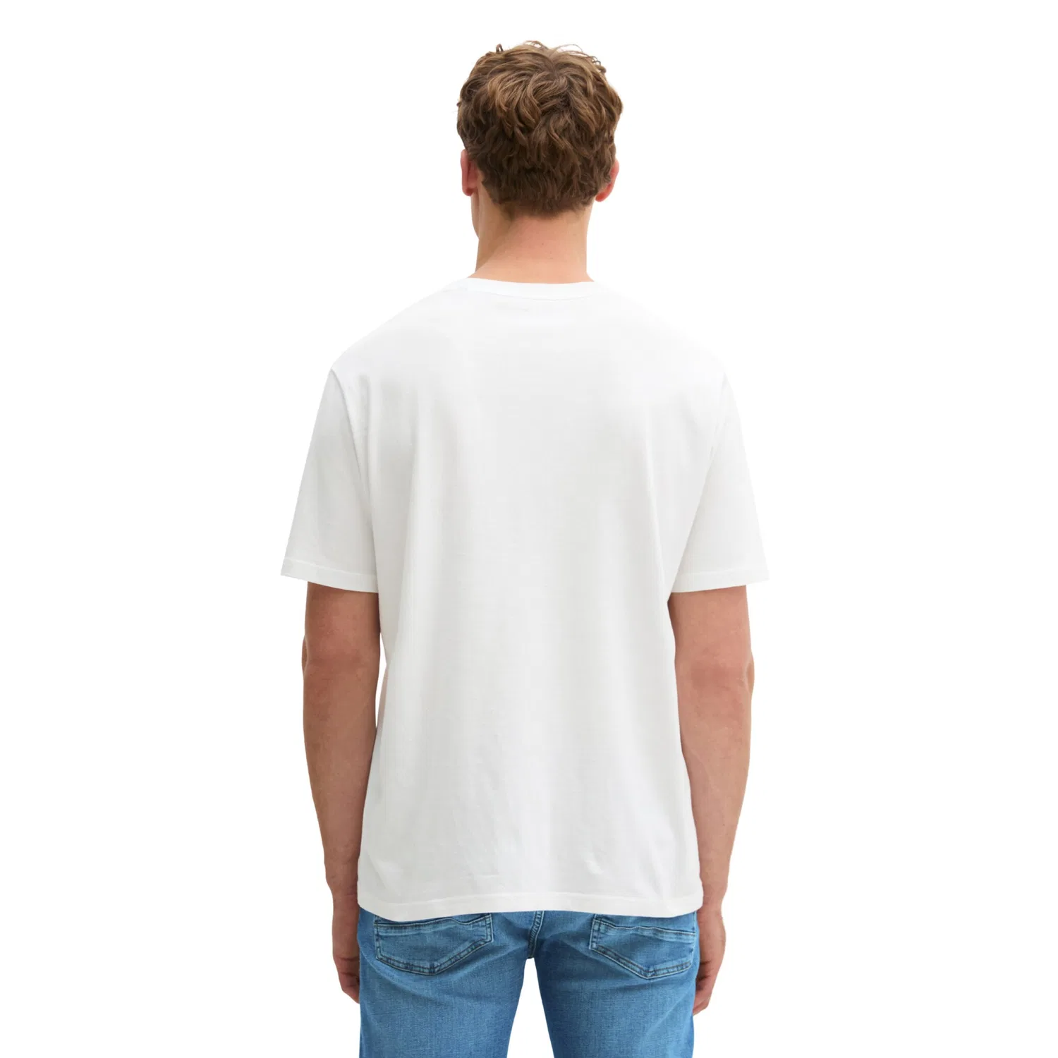 Детская хлопковая футболка с круглым вырезом Marc O'Polo, White — фото 3