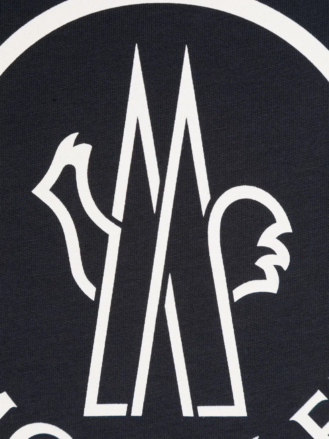 Футболка с логотипом из хлопка Moncler, темно-синий — фото 2