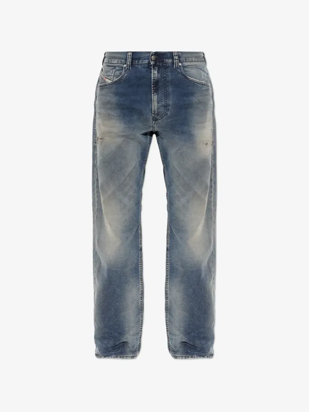 Джинсы Jogg с эффектом выцветания Diesel, синий