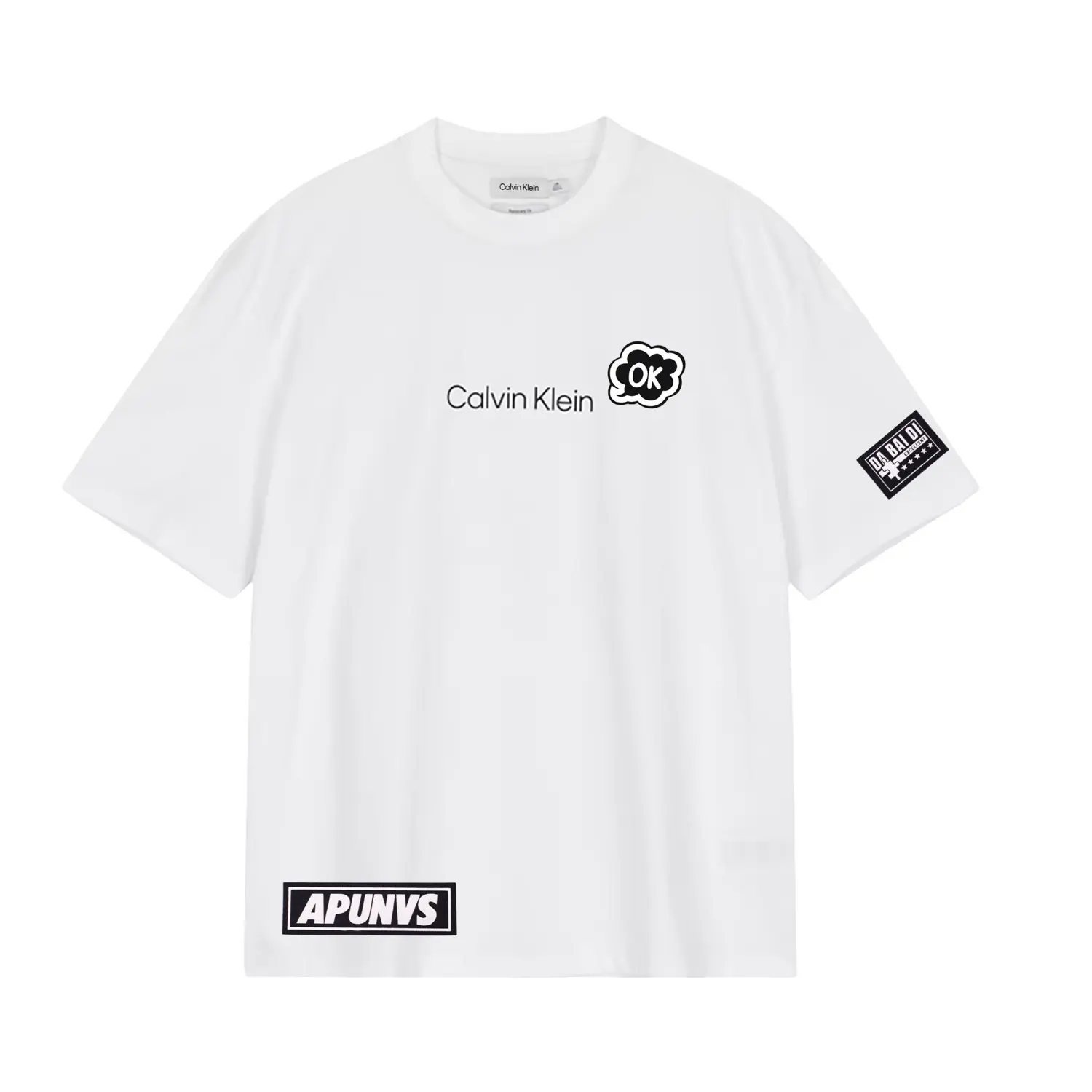 

Calvin Klein Футболка унисекс белая, Белый, Calvin Klein Футболка унисекс белая