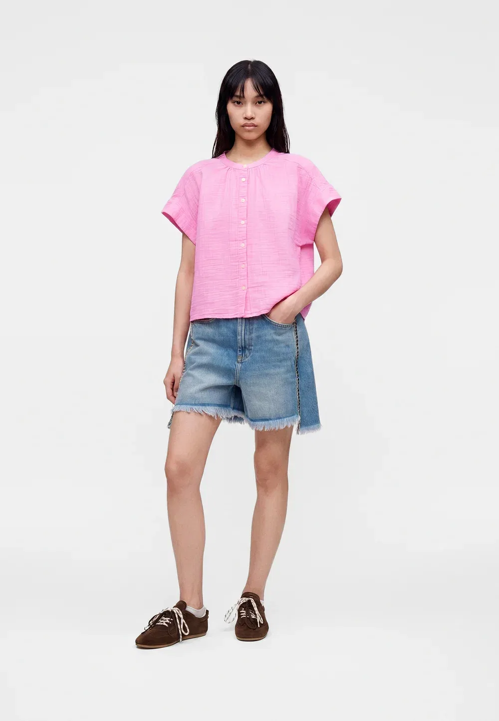 Марля - блузка Gap, May Pink — фото 2