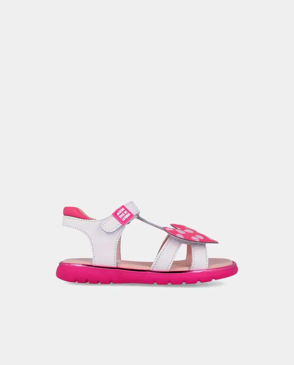 Детские сандалии для девочек из кожи Agatha Ruiz de la Prada, Blanco