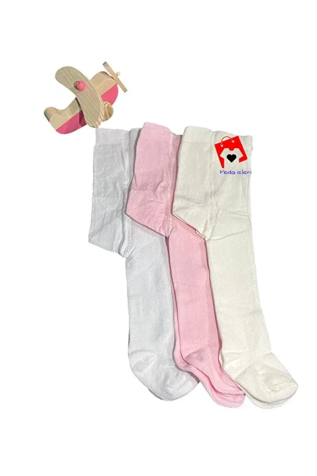 Детские колготки для девочек хлопковые набор 3 шт Generic Brands, Multicolor
