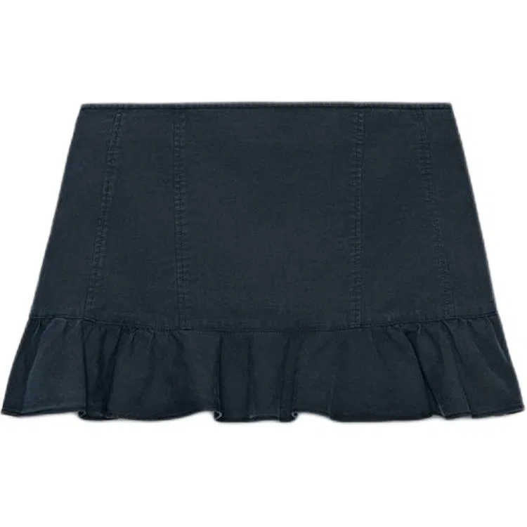 Женская юбка Casual Short с синим цветом ZARA — фото 3