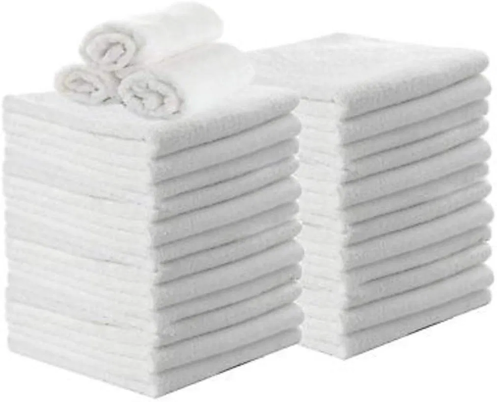 Махровая салфетка 60шт 12x12 дюймов, 100% хлопок, American Towels & Linens, Белый/Opulent Garden — фото 2