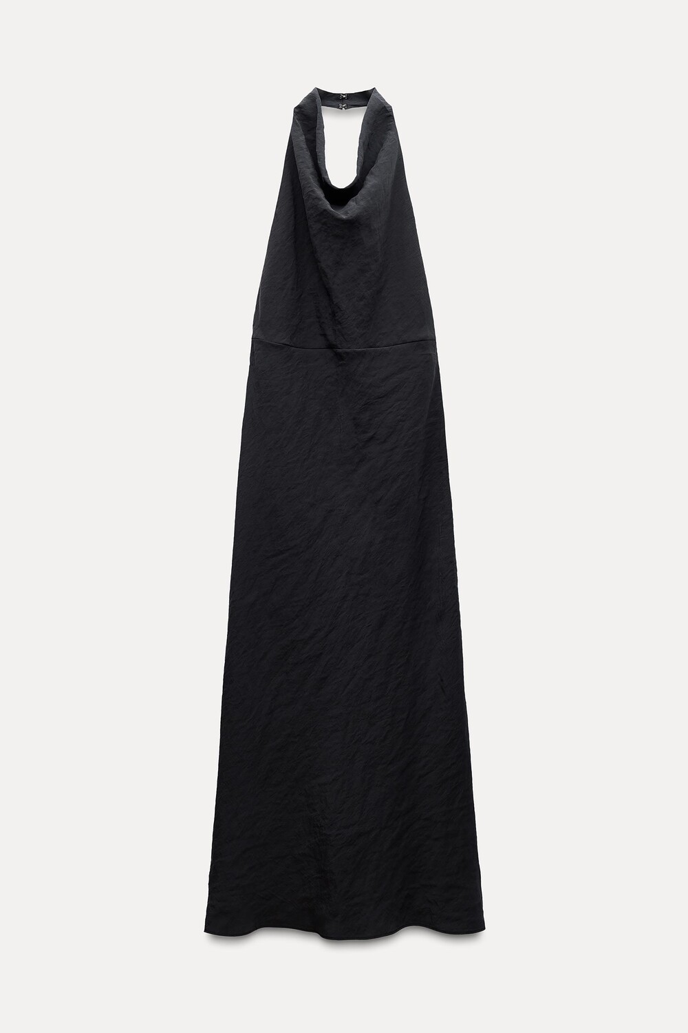 

Платье Zara Draped Halter Midi, черный