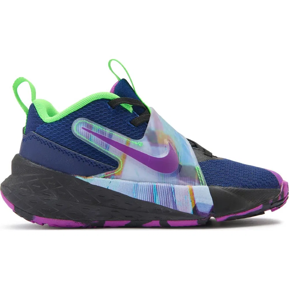 Детские баскетбольные кроссовки Kids' Hustle 12 Nike, Blue Void/Purple — фото 2