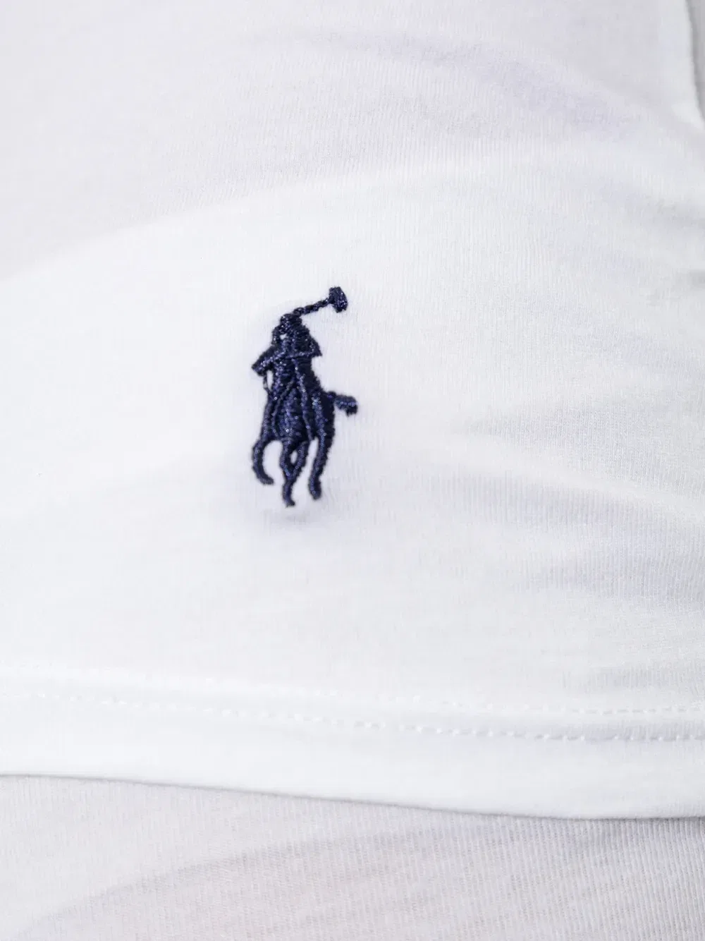 Двухсекционный пижамный комплект с логотипом POLO RALPH LAUREN, белый — фото 2
