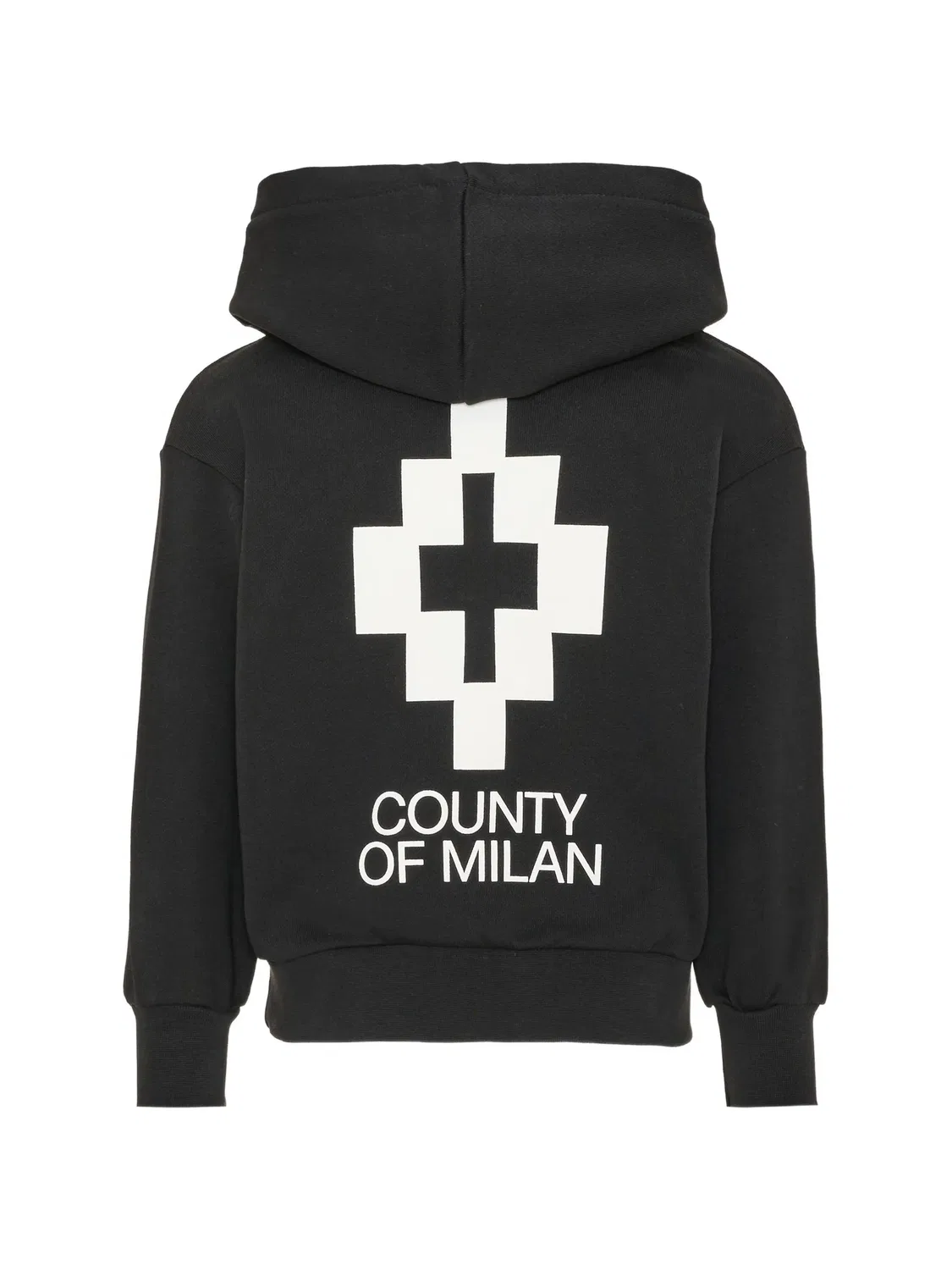 Худи с принтом Cross черное Marcelo Burlon County of Milan, черный — фото 2