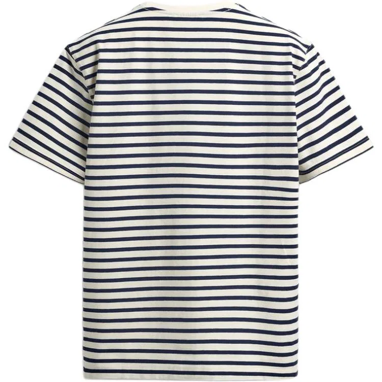 Мужская футболка с круглым вырезом White/Sea Blue ZARA — фото 3