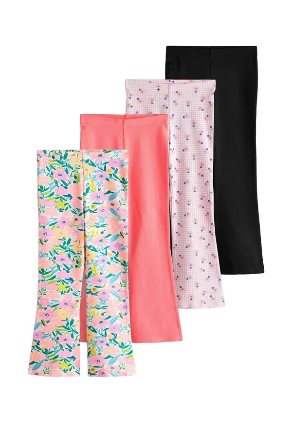 Брюки флареггинсы 4шт Next Navy Blue, Pink Floral, темно-синий/розовый