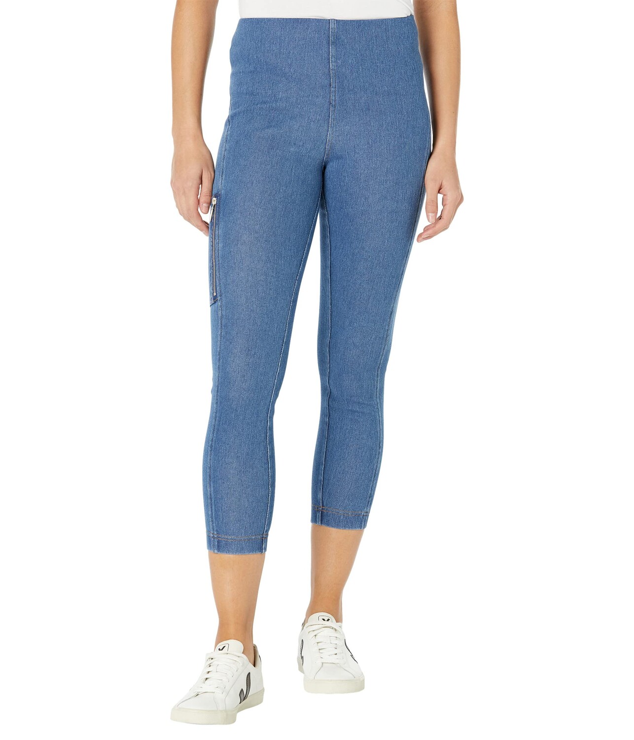 

Джинсы Lysse, Weekend Knit Denim Crop with Pockets