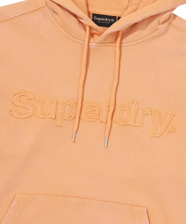 Худи винтажное Superdry, оранжевый — фото 4