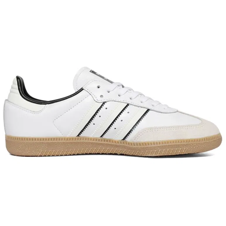Детские кеды для скейтбординга Samba OG J, Adidas Originals, White Black — фото 3