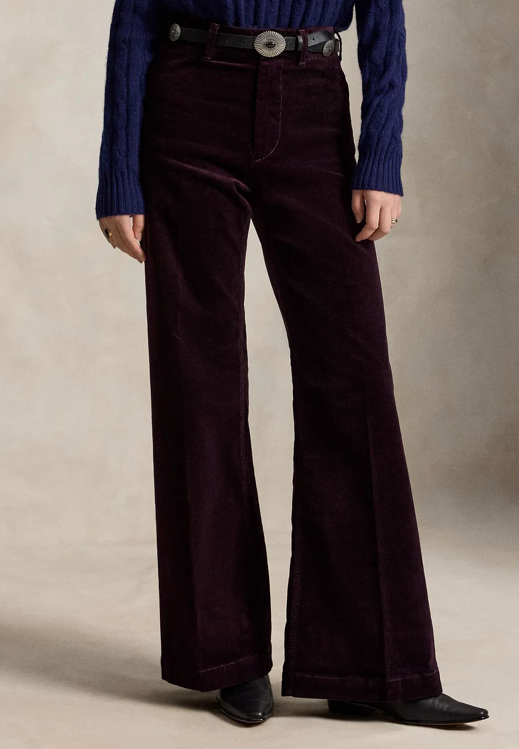 Вельветовые брюки Beaton Polo Ralph Lauren, Midnight Merlot