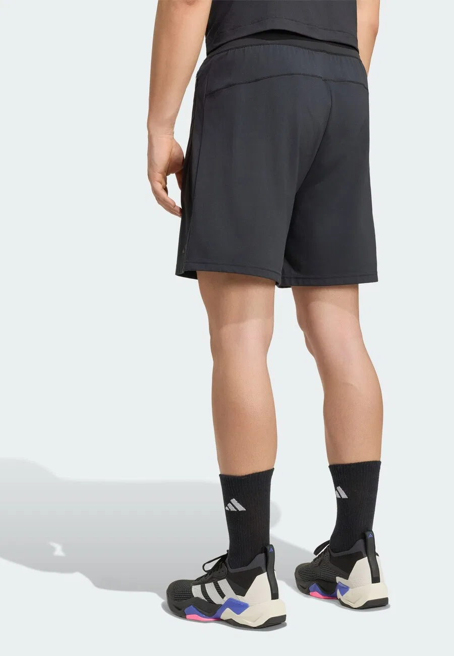 Спортивные шорты ADIDAS PERFORMANCE Regular Workout Pants 'Puremotion' черного цвета — фото 3