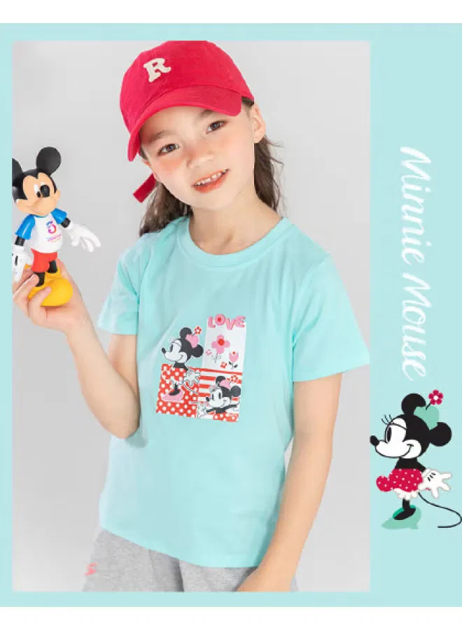 Bornbay Футболка детская с принтом Mickey Mouse, зеленый