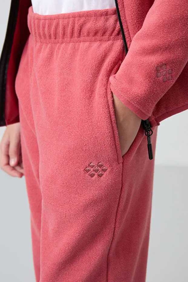 Детские спортивные штаны для девочек из флиса с вышивкой Wild rose Tommy Life, Wild Rose — фото 4