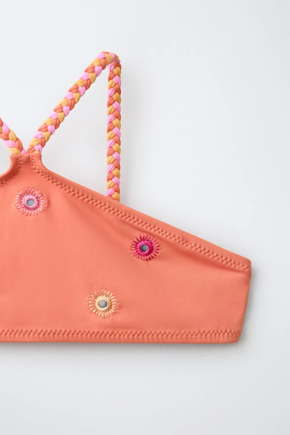 6-14 лет / Бикини с вышивкой и зеркальными вставками ZARA, Orange — фото 3