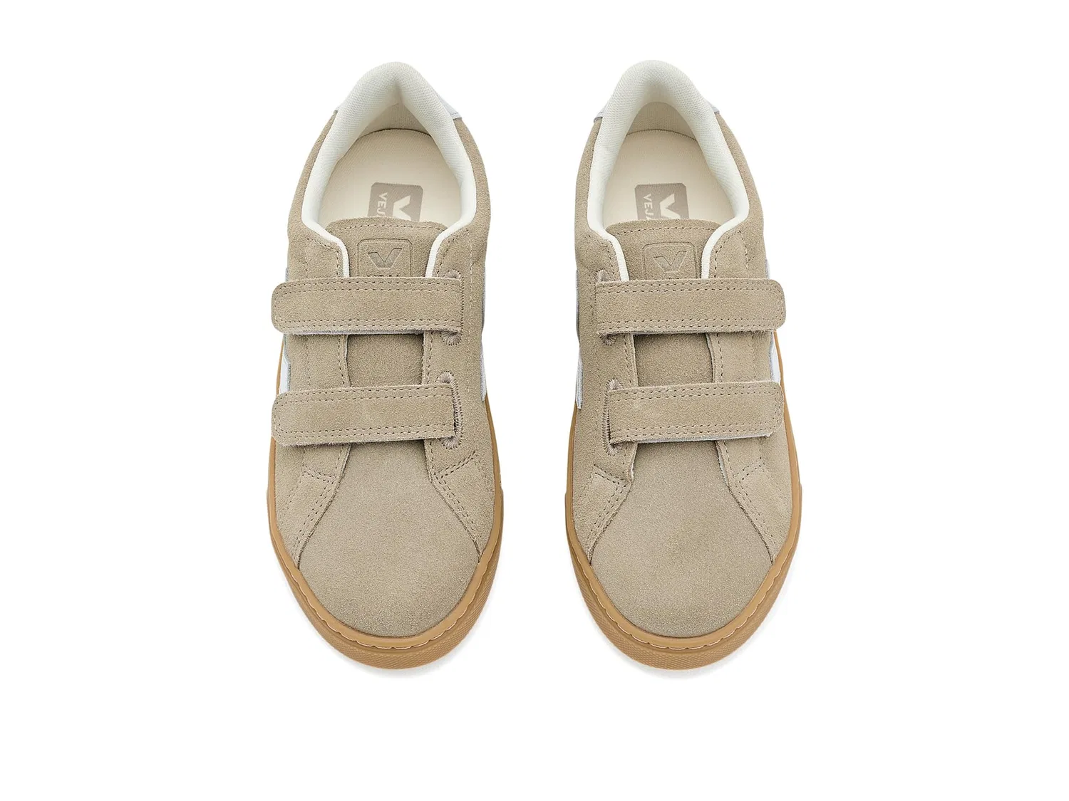 Кроссовки Small Esplar (для маленьких и больших детей) Veja Kids, Taupe/Silver — фото 3
