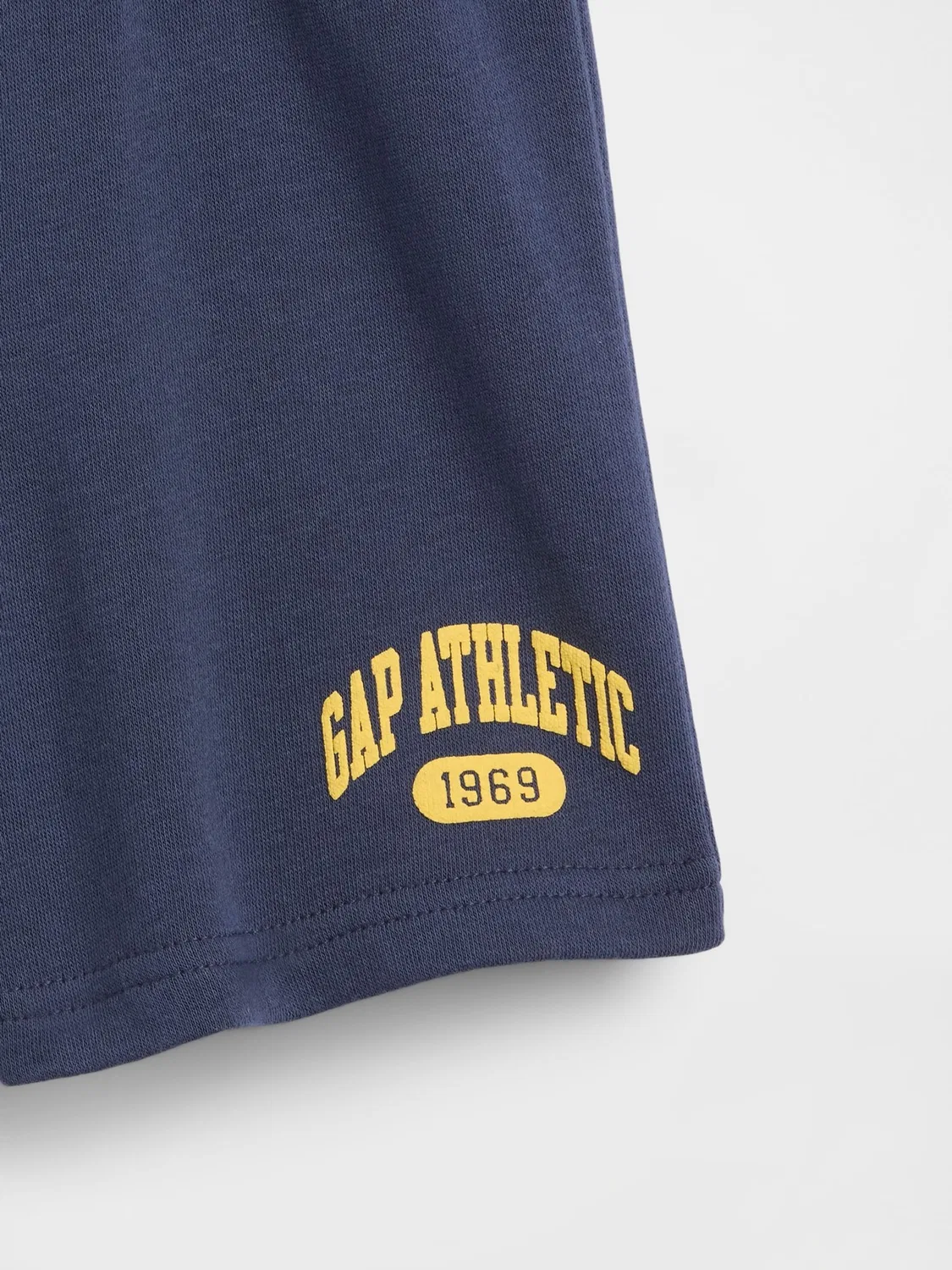 Шорты на завязках из французского трикотажа Gap, синие — фото 4