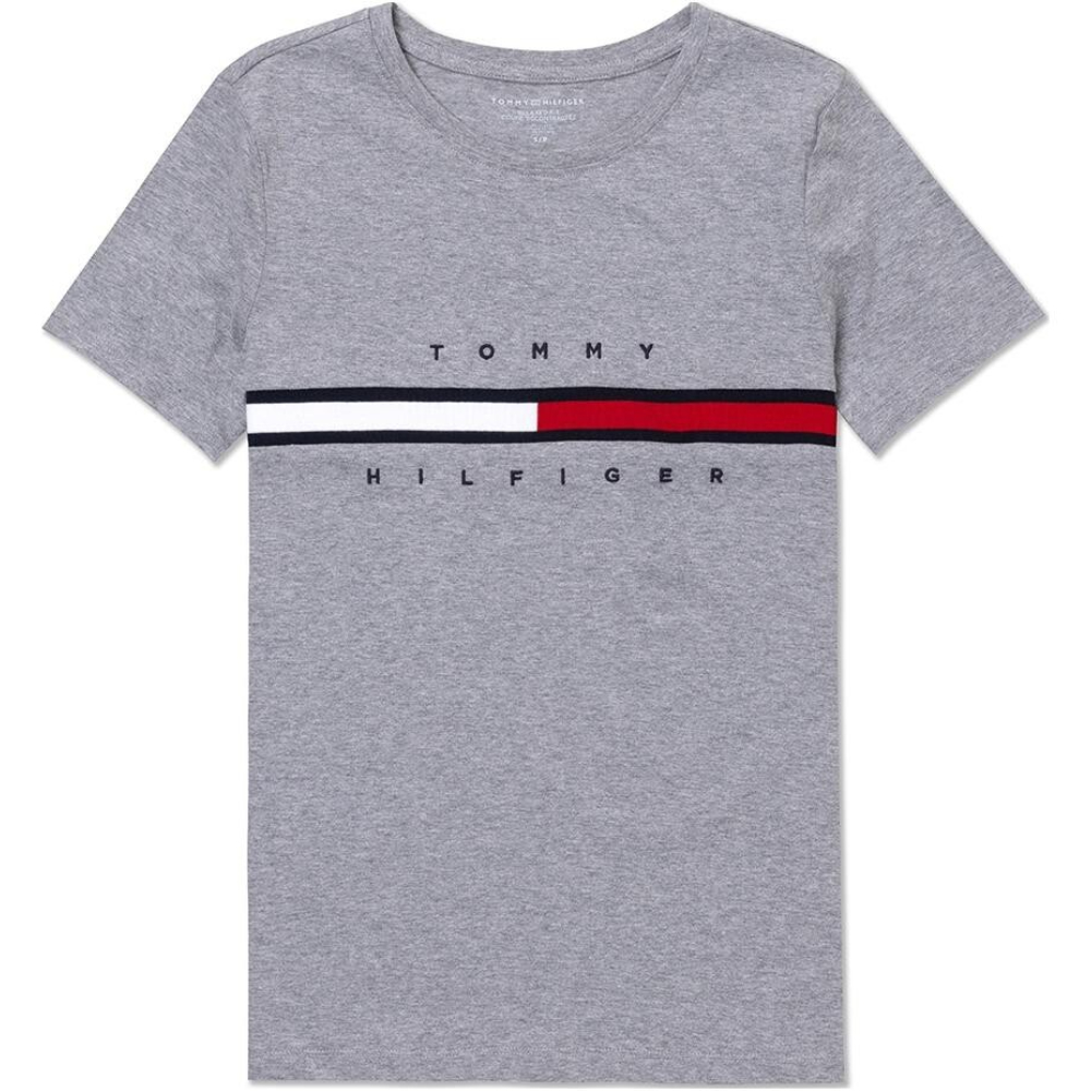 

Футболка Tommy Hilfiger Regular Women's, светло-серый