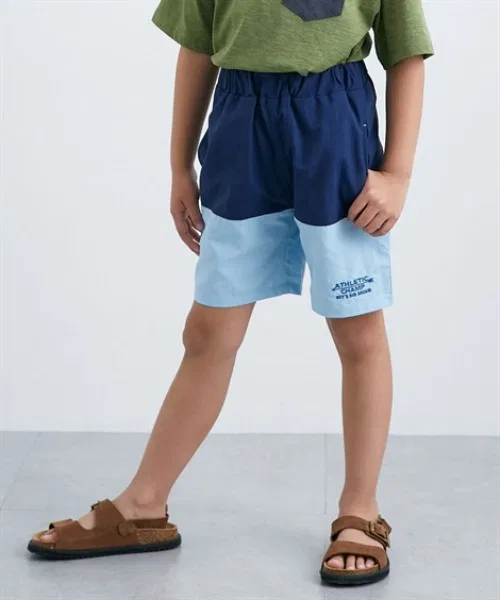 Детские шорты-хаки с контрастной отделкой ATHLETIC CHAMP QUNTSTYLE, Blue