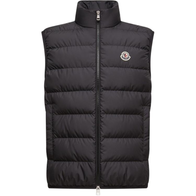 

Moncler Контрастная стеганая безрукавка на молнии, Black