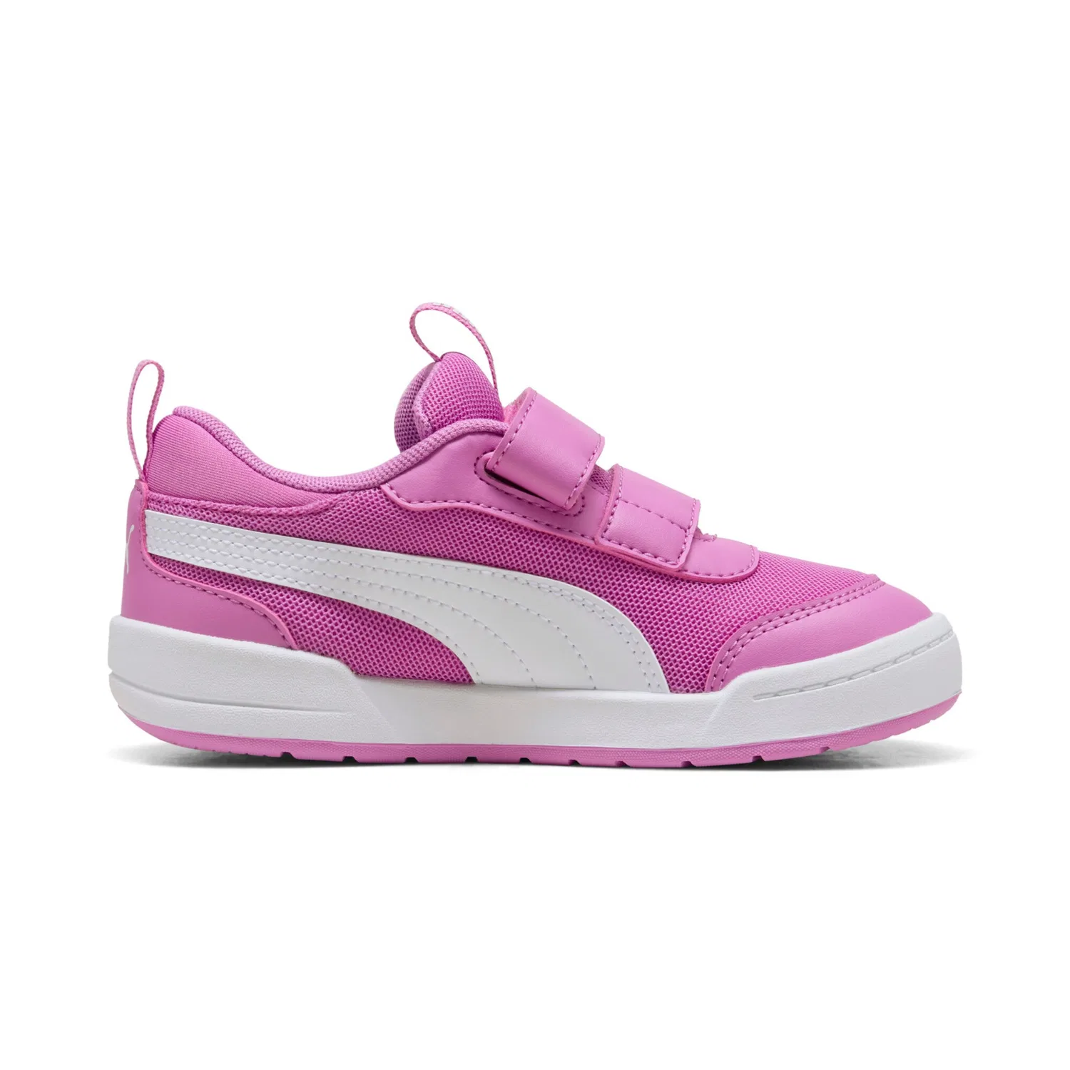 Детские текстильные кроссовки с клеверным замком PUMA, Mauve Pop/White — фото 3
